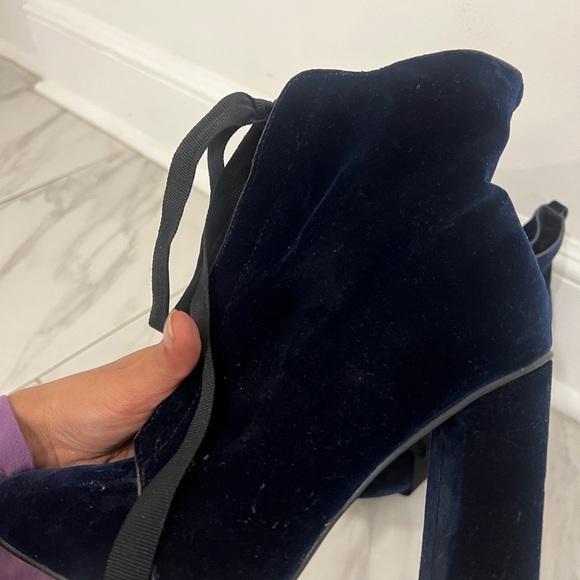 Zara Velvet Tie Booties - Picture 4 of 4